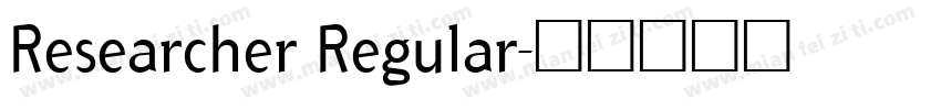 Researcher Regular字体转换